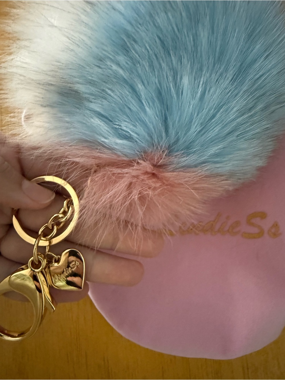 Lindiess Red White and Blue Bag Charm - Picture 2 of 3